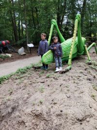 uczniowie podczas wycieczki do Solca Kujawskiego