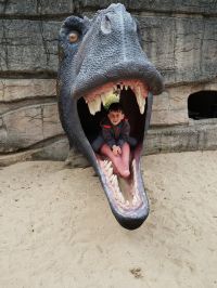 uczniowie podczas wycieczki do Solca Kujawskiego