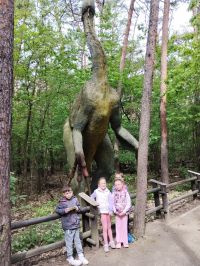 uczniowie podczas wycieczki do Solca Kujawskiego