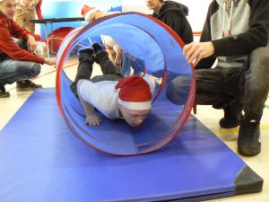 XIV Kujawsko-Pomorskim Dniu Treningowym Programu Treningu Aktywności Motorycznej Olimpiad Specjalnych w Chełmnie.