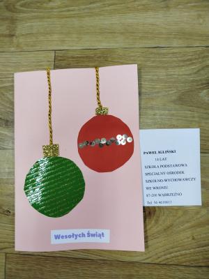 Powiatowy konkurs plastyczny ”Kartka świąteczna"